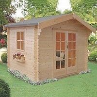 Shire Dalby 8' x 8' (Nominal) Apex Timber Log Cabin (5022X)