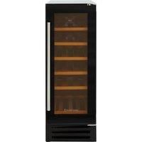 Russell Hobbs RHBI18WC1 Freestanding or Integrated Wine/Drinks Cooler, 18 bottle capacity, Black Glass