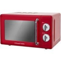 Russell Hobbs RHRETMM705R 17L Retro Manual 700w Solo Microwave Red
