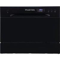 Russell Hobbs RHTTDW6B Black Table Top Dishwasher with 6 Programmes & 6 Settings