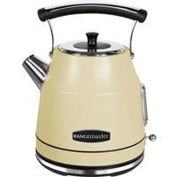 Rangemaster RMCLDK201CM Cream Cordless Electric 1.7L 3kW Classic Kettle with Quick & Quiet Boil, Boil Dry Protection & 2 Year Guarantee