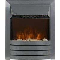 Zanussi ZEFIST1001SS 2KW Stainless Steel Electric Inset Fire