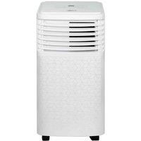 Zanussi ZPAC7001 2 in 1 Quiet Air Conditioner & Dehumidifier with Remote Control, 670 W, White, 14 m2 Coverage, 7000 BTU, Suitable for Home & Office