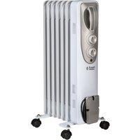Russell Hobbs 1.5KW 7 fin Oil Filled Radiator with 3 Heat Setting and Thermostatic Controls