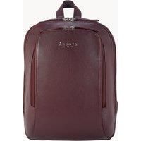 BAKER' Full Grain Leather Double Zip Laptop Backpack