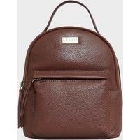 Betty' Zip Top Mini Pebble Grain Leather Backpack