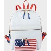 'WASHINGTON' White Designer Full Grain Leather Laptop Backpack