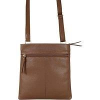 'FLORENCE' Pebble Grain Leather Crossbody Sling Bag