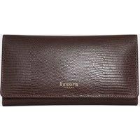 'CLAIRE' Lizard Textured Real Leather Flap Over Purse