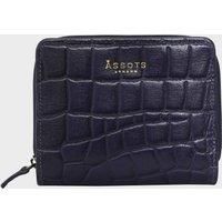 'JOLLY' Croc Real Leather Designer Zip-Top Wallet Purse