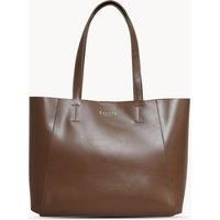 ADELA' Smooth Real Leather Unlined Designer Tote Bag