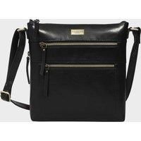 ASSOTS Crossbody Bags for Women – Real Leather Sling with Multiple Pockets and Adjustable Strap – Perfect for Daily Use and Gifting (Black Polished VT)