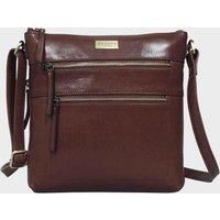 Assots London Cross Body Bag  (Purse)  10" X 11" Leather Pockets Zippers