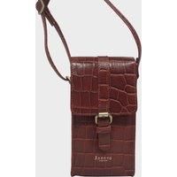 'PETRA' Croc Real Leather Mobile Phone Crossbody Bag
