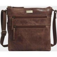 ASSOTS Crossbody Bags for Women – Real Leather Sling with Multiple Pockets and Adjustable Strap – Perfect for Daily Use and Gifting (Tan Distressed)