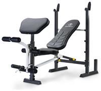 Marcy Folding MWB-20100 Standard Weight Bench with Rack, Black, One Size