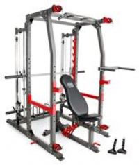 Marcy SM-4903 Smith Machine and Bench with 140kg Olympic Weight Set