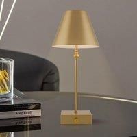 Harper living Cordless Table Lamp, Modern LED Rechargeable Lamp-Gold