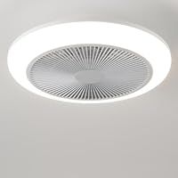 HARPER LIVING Ceiling Fans with Lights and Remote, Dimmable LED Ceiling Fan Lamp, 50W 4000LM Quiet Fan Light with Cover for Bedroom Living Room Kitchen, 3 Color Changing/6 Speeds/Timing