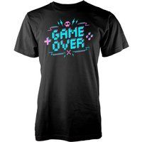 Game Over Pixel Credits Men's Black T-Shirt - M - Black