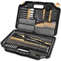 Terratek Drill Bit Set HSS Metal Wood Masonry Concrete Screwdriver Bits