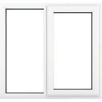 Crystal Right-Hand Opening Clear Double-Glazed Casement White uPVC Window 905mm x 965mm (486JP)