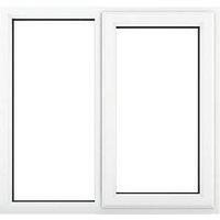 Crystal Right-Hand Opening Double-Glazed Casement White uPVC Window 1190 x 1040mm (753JK)