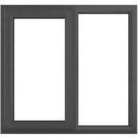 PVC Double Glazed Window Glass & Frame A Rated LH Side Hung & Fixed LH Crystal