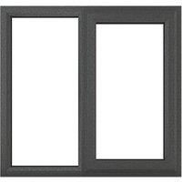 Crystal Right-Hand Opening Double-Glazed Casement Anthracite Grey uPVC Window 905 x 965mm (101JP)