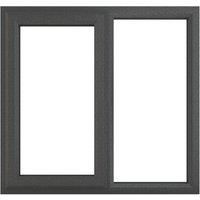 PVC Double Glazed Window Glass & Frame A Rated LH Side Hung & Fixed LH Crystal