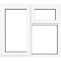 PVC Double Glazed Window Glass & Frame A Rated LH Side & Top Opener By Crystal