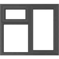 PVC Double Glazed Window Glass & Frame A Rated RH Hung/Top Opener/Fixed Crystal