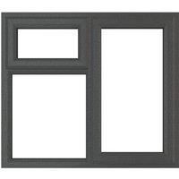 PVC Double Glazed Window Glass & Frame A Rated RH Hung/Top Opener/Fixed Crystal