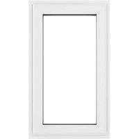 Crystal uPVC Window A Rated Left Hand Side Hung 610mm x 1040mm Clear Glazing - White