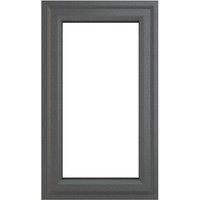 Crystal uPVC Window A Rated Left Hand Side Hung 610mm x 1115mm Clear Glazing - Grey