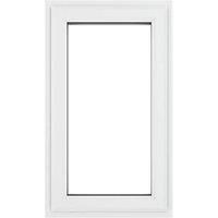 Crystal uPVC Window A Rated Right Hand Side Hung 610mm x 1190mm Clear Glazing - White