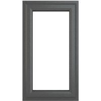 PVC Double Glazed Window Glass & Frame A Rated RH Side Hung Over Fixed Crystal