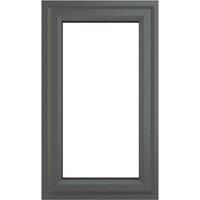 PVC Double Glazed Window Glass & Frame A Rated LH Side Hung Over Fixed Crystal