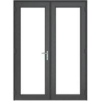 Crystal Anthracite Grey uPVC French Door Set 2090 x 1490mm (831JK)
