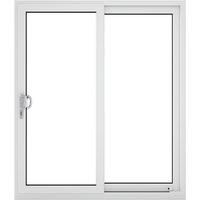 Crystal uPVC Sliding Patio Left to Right 1490mm x 2090mm Clear Glazing - White