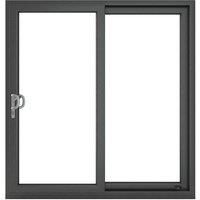 Crystal uPVC Sliding Patio Left to Right 1490mm x 2090mm Clear Glazing - Grey