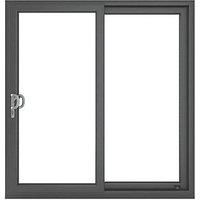 Crystal uPVC Sliding Patio Left to Right 1790mm x 2090mm Clear Glazing - Grey