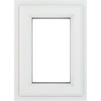 PVC Double Glazed Window Glass & Frame A Rated Top Opener Fixed Panel Light