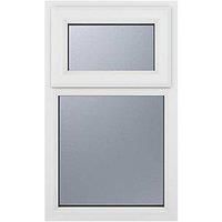 Crystal Top Opening Double-Glazed Casement White uPVC Window 610 x 1040mm (102JP)