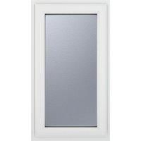 PVC Double Glazed Window Glass & Frame A Rated RH Side Hung Over Fixed Crystal