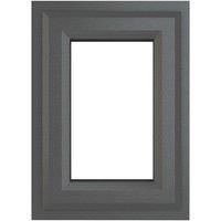 PVC Double Glazed Window Glass & Frame A Rated Top Opener Fixed Panel Light