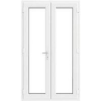 Crystal White uPVC French Door Set 2055 x 1390mm (405JP)