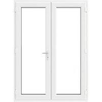 Crystal White uPVC French Door Set 2055mm x 1590mm (206JP)