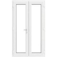 Crystal White uPVC French Door Set 2090 x 1390mm (974JP)