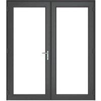 Crystal Anthracite Grey uPVC French Door Set 2090mm x 1690mm (313JP)